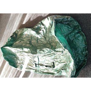 Green Christmas Tree Vinyl Tarp-like Storage Bag With Handles 54x22x22"